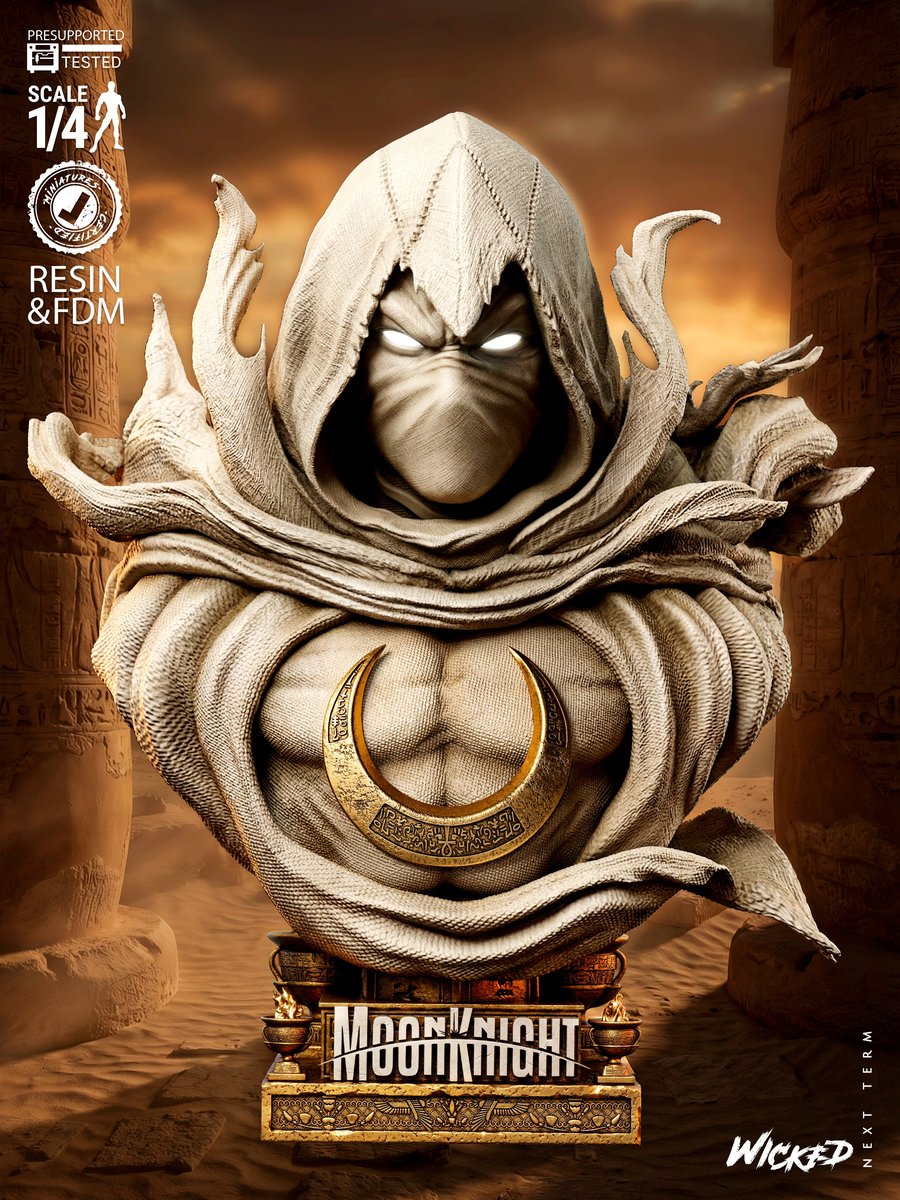 Marvel January 2026 Term Moon Knight Portrait Bust