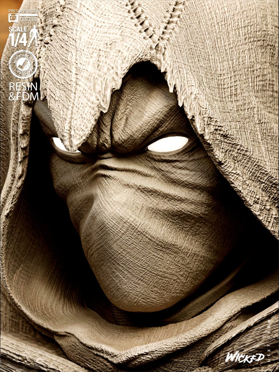 Marvel January 2026 Term Moon Knight Portrait Bust - Image 3
