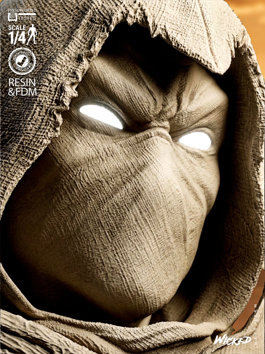 Marvel January 2026 Term Moon Knight Portrait Bust - Image 4