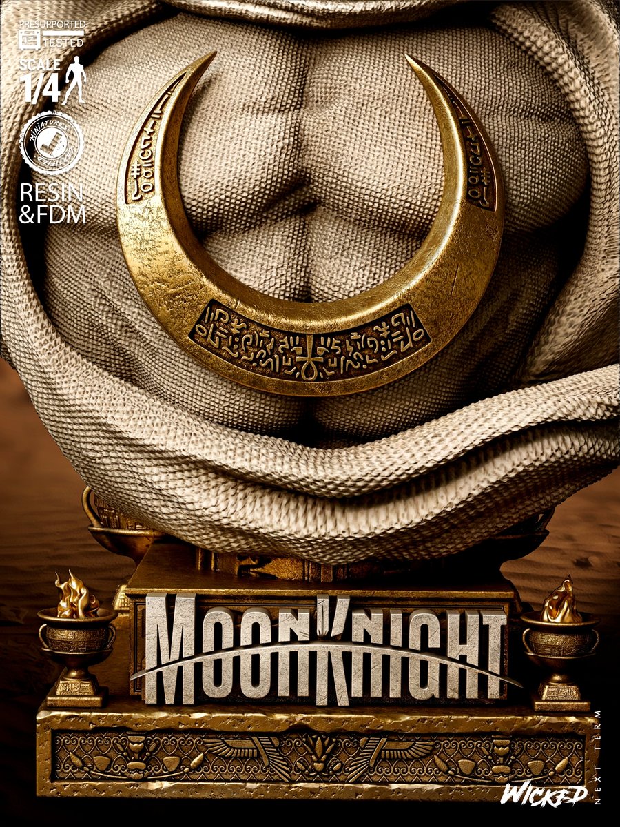 Marvel January 2026 Term Moon Knight Portrait Bust - Image 5