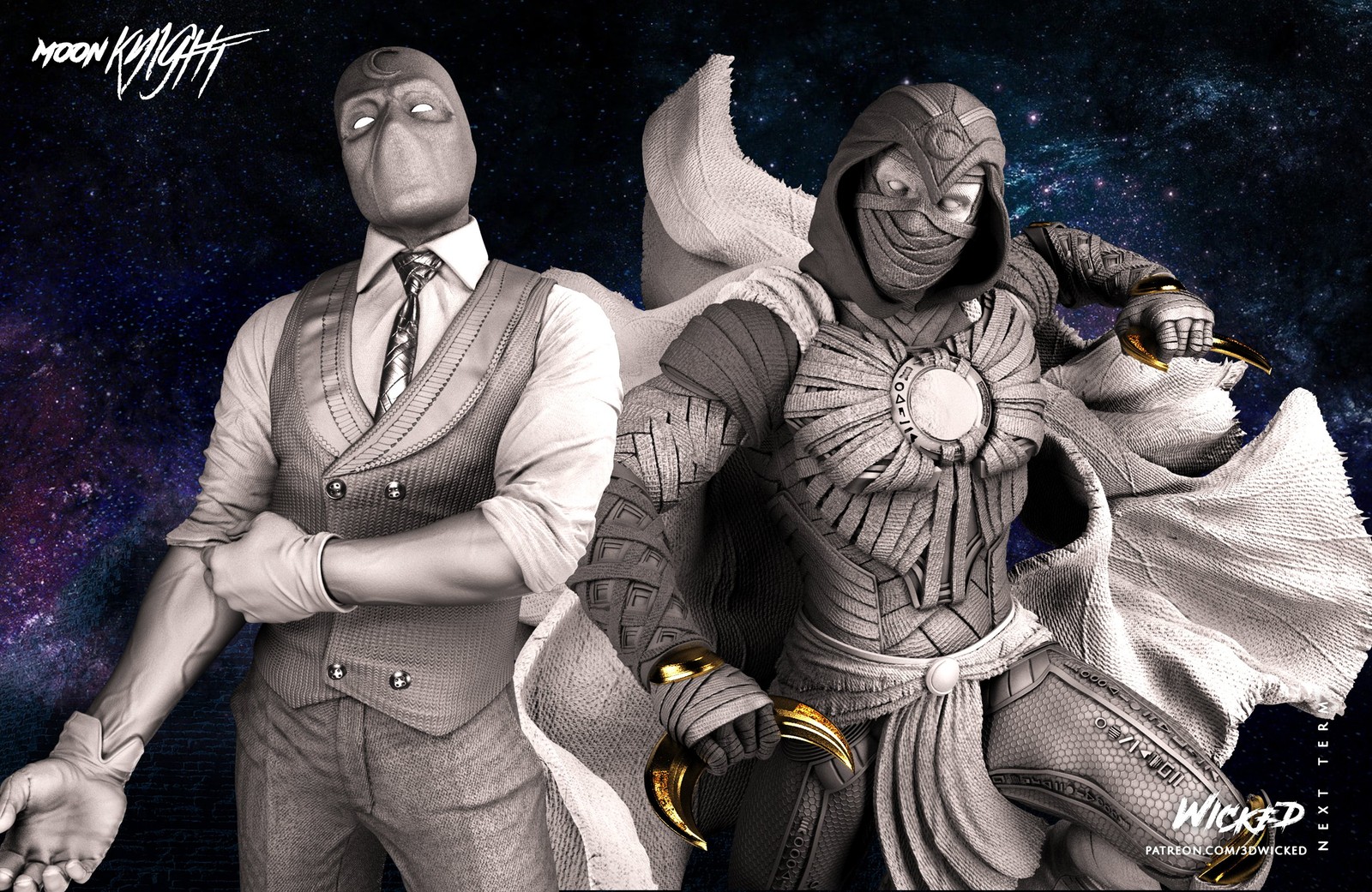 Marvel Moon Knight Sculpture