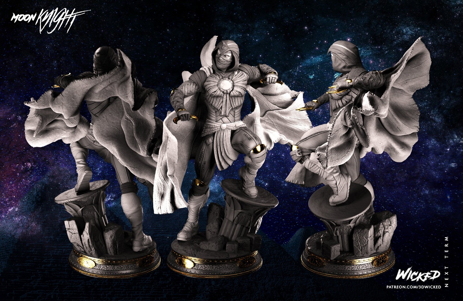 Marvel Moon Knight Sculpture - Image 2