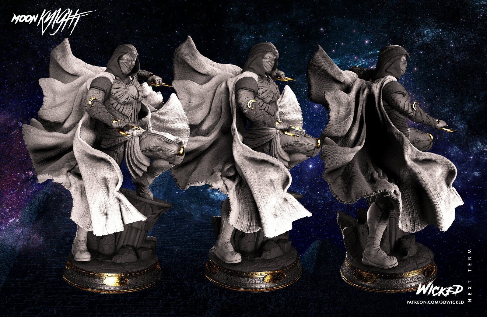Marvel Moon Knight Sculpture - Image 3
