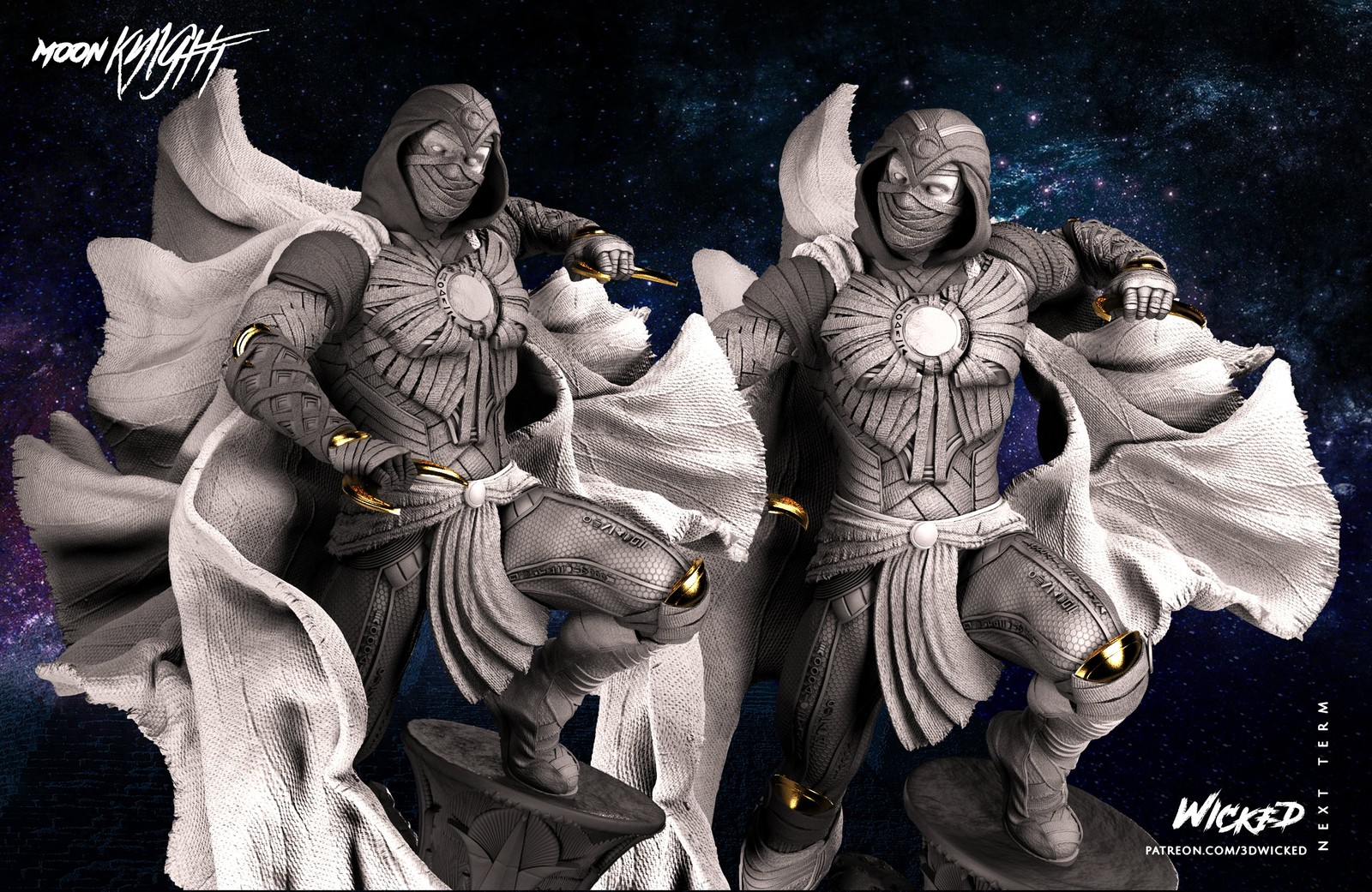 Marvel Moon Knight Sculpture - Image 4