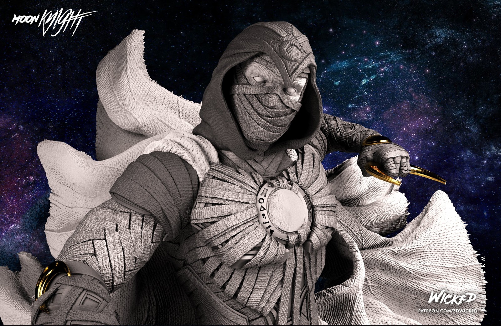 Marvel Moon Knight Sculpture - Image 5