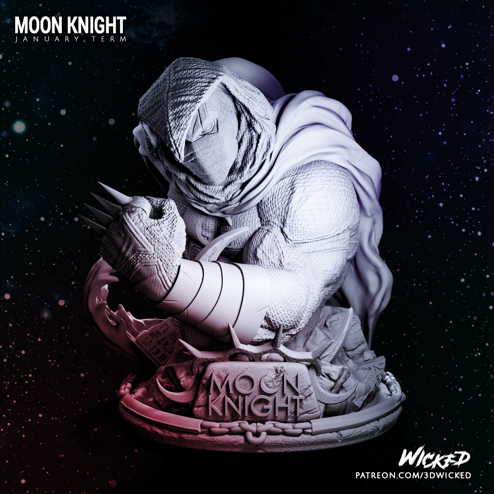 Moon Knight Clawed Gauntlet - Bust (Marvel)