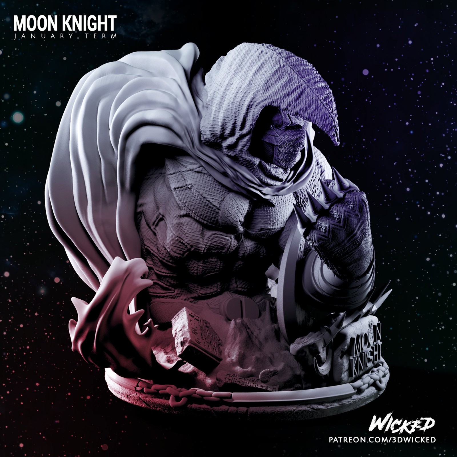 Marvel Moon Knight Bust - Image 3