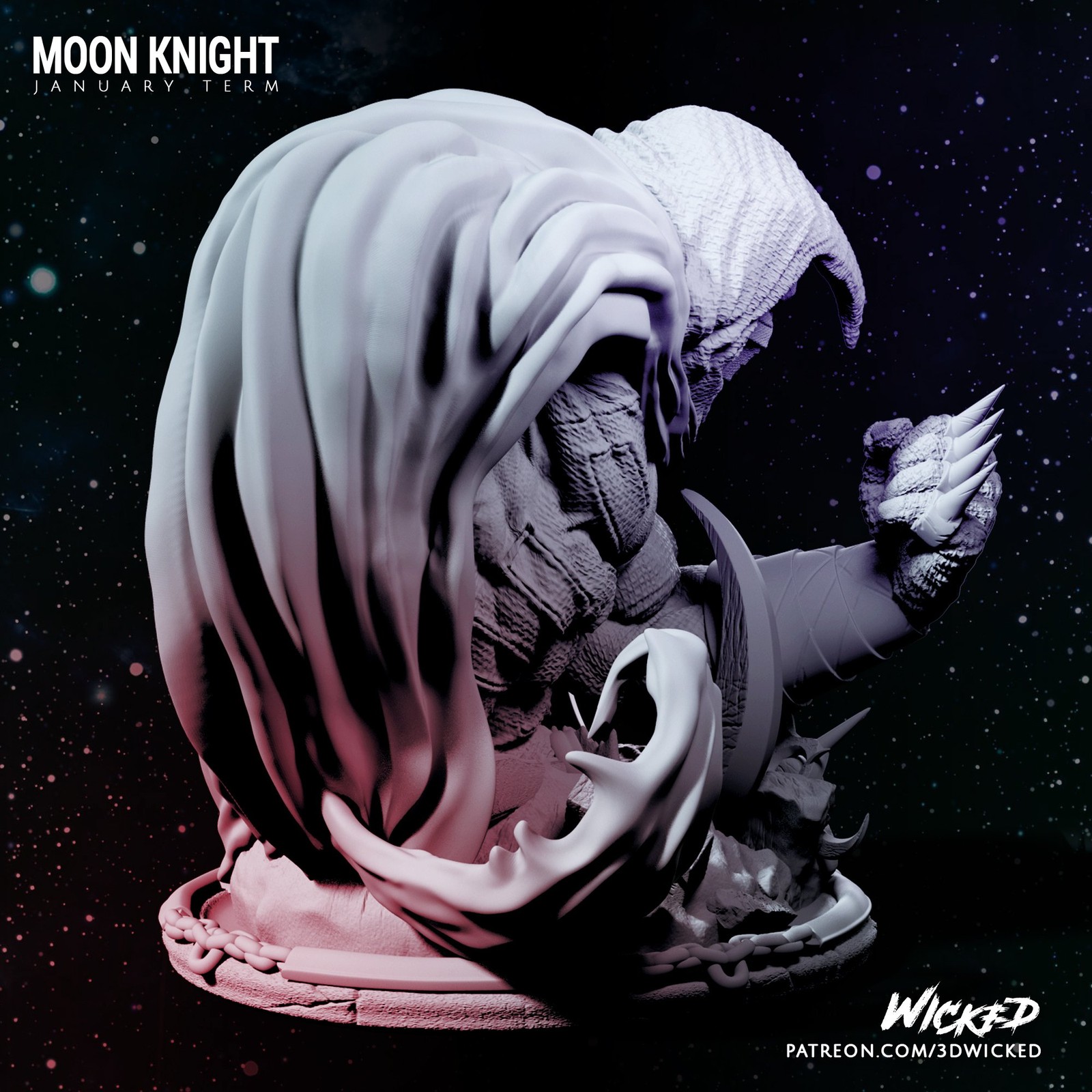 Marvel Moon Knight Bust - Image 4