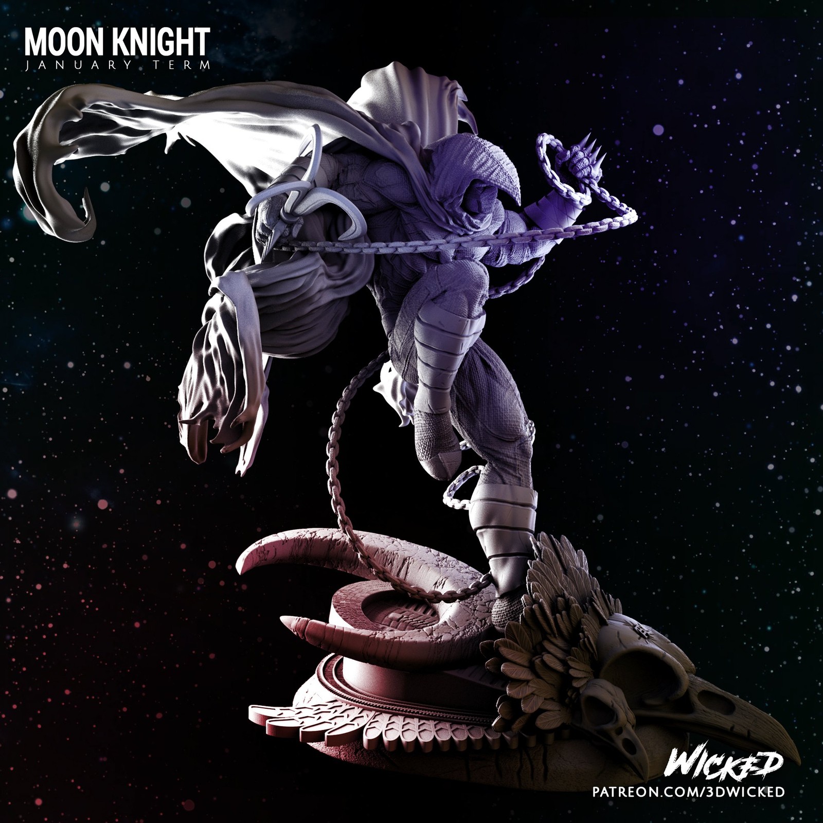 Marvel Moon Knight Sculpture - Image 2