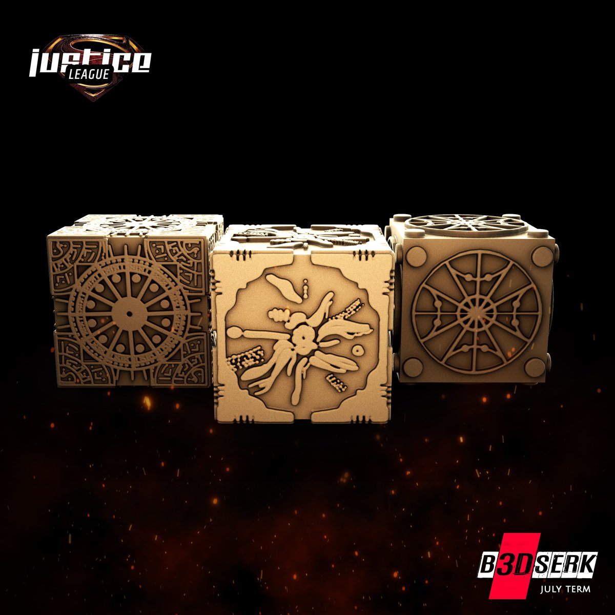 Mother Boxes + Superman & Justice League Logo - Image 3