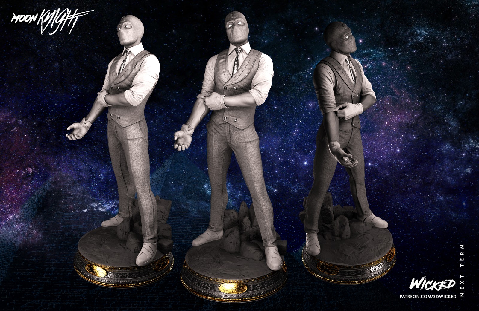 Marvel Mr Knight Sculpture - Image 2