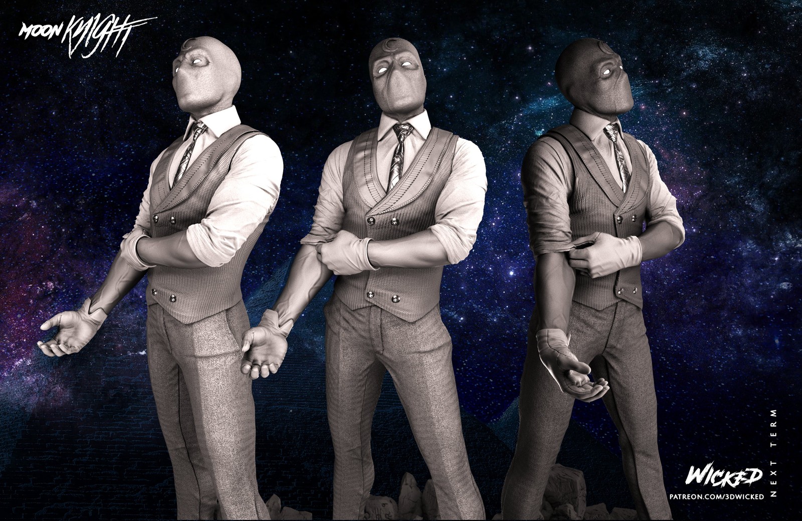 Marvel Mr Knight Sculpture - Image 5