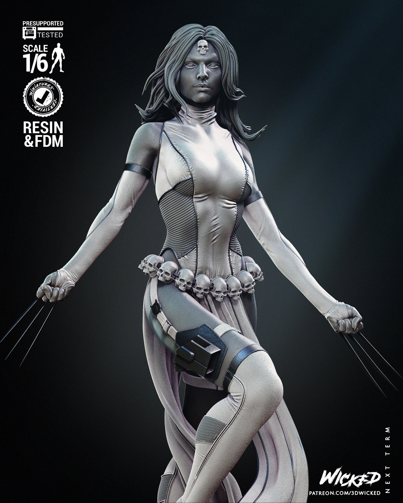 Marvel Mystique Sculpture - Image 5