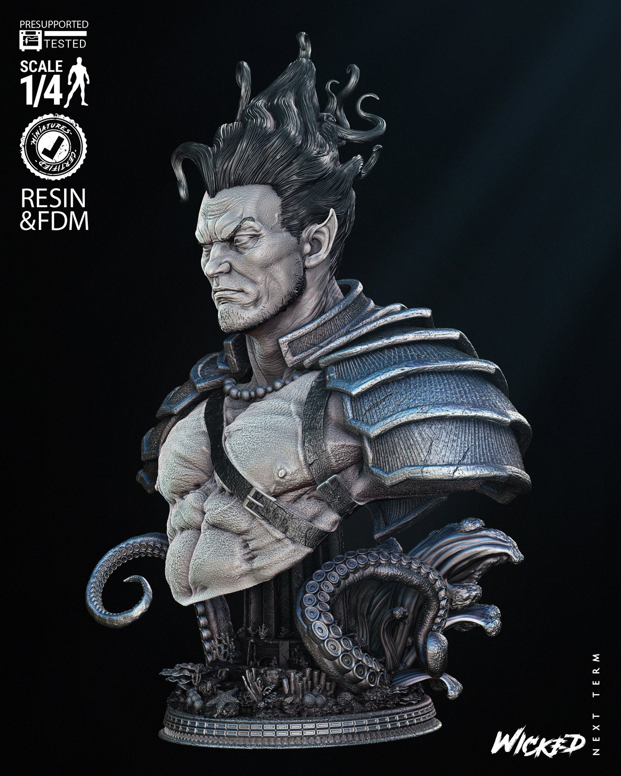 Marvel Namor Bust Portrait - Image 2