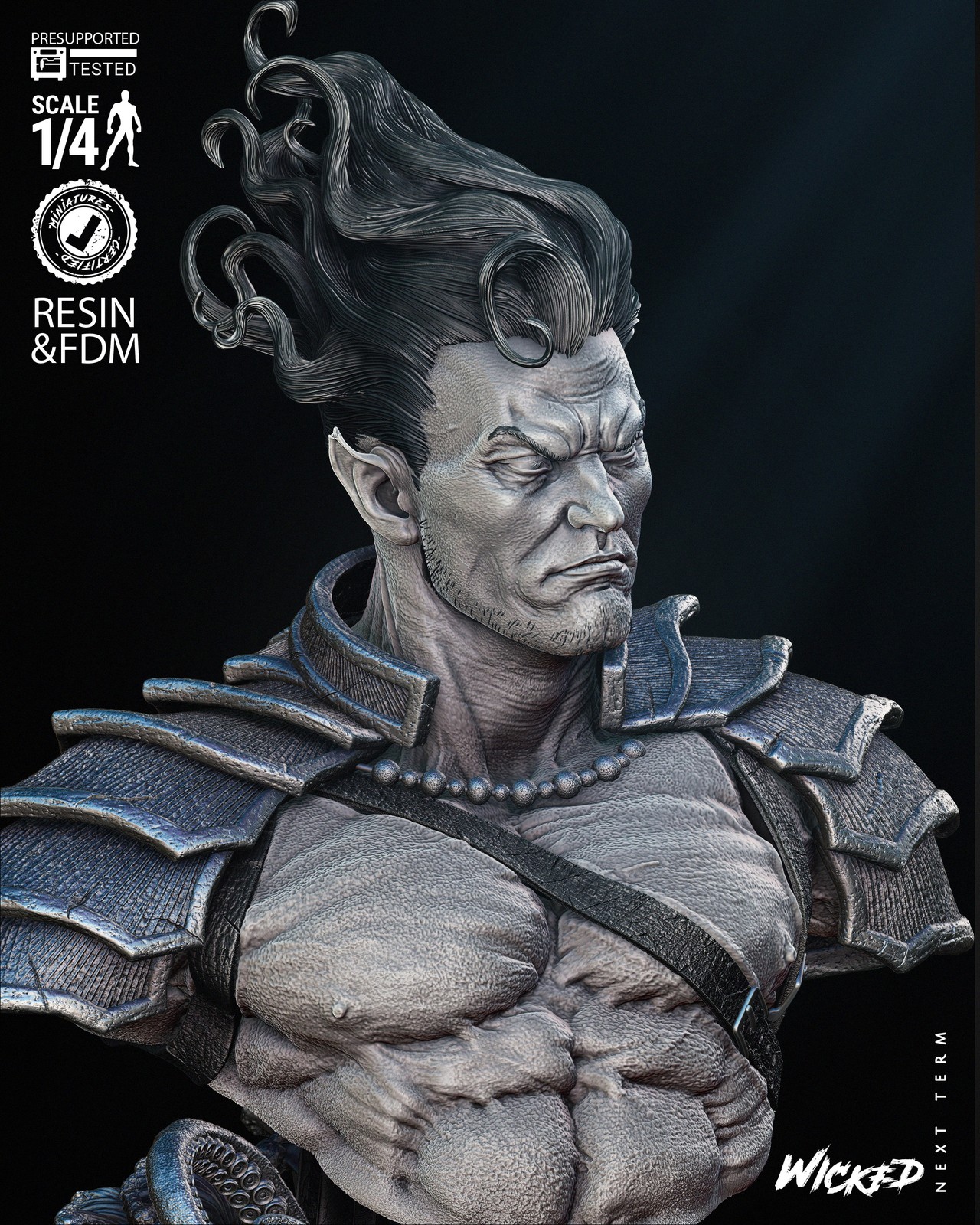Marvel Namor Bust Portrait - Image 3