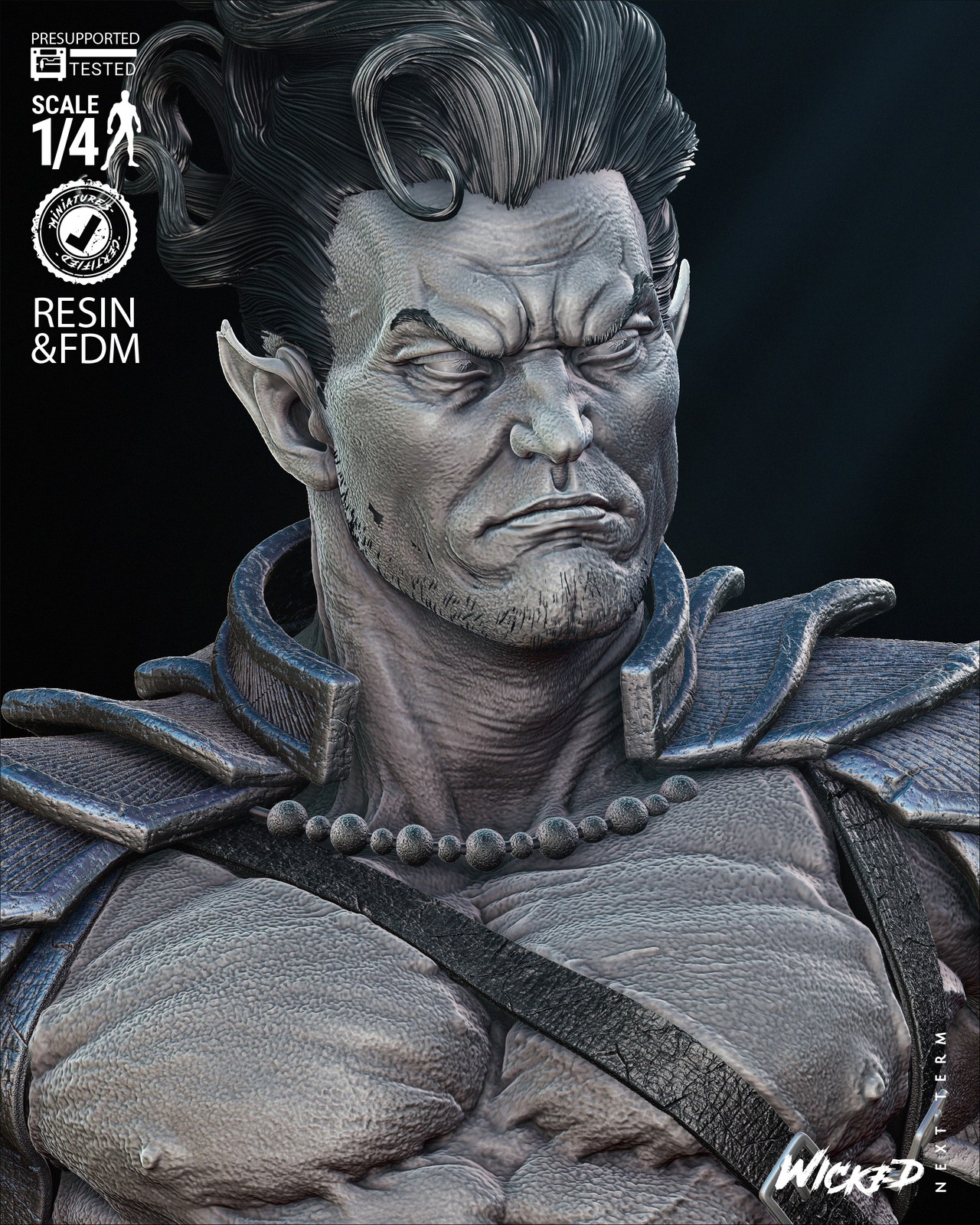 Marvel Namor Bust Portrait - Image 4