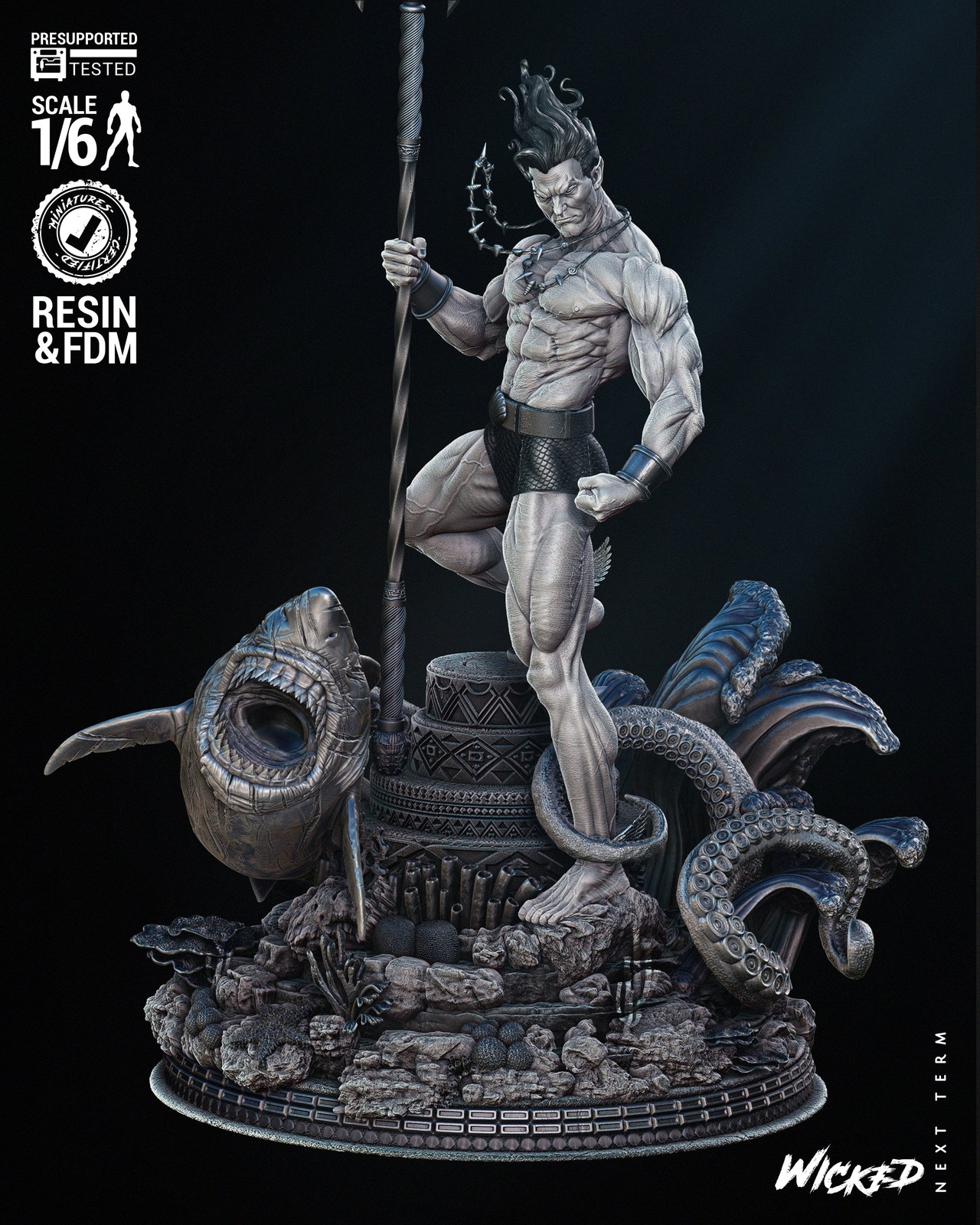 Marvel Namor Comic Silver Age Sculpture - Image 2