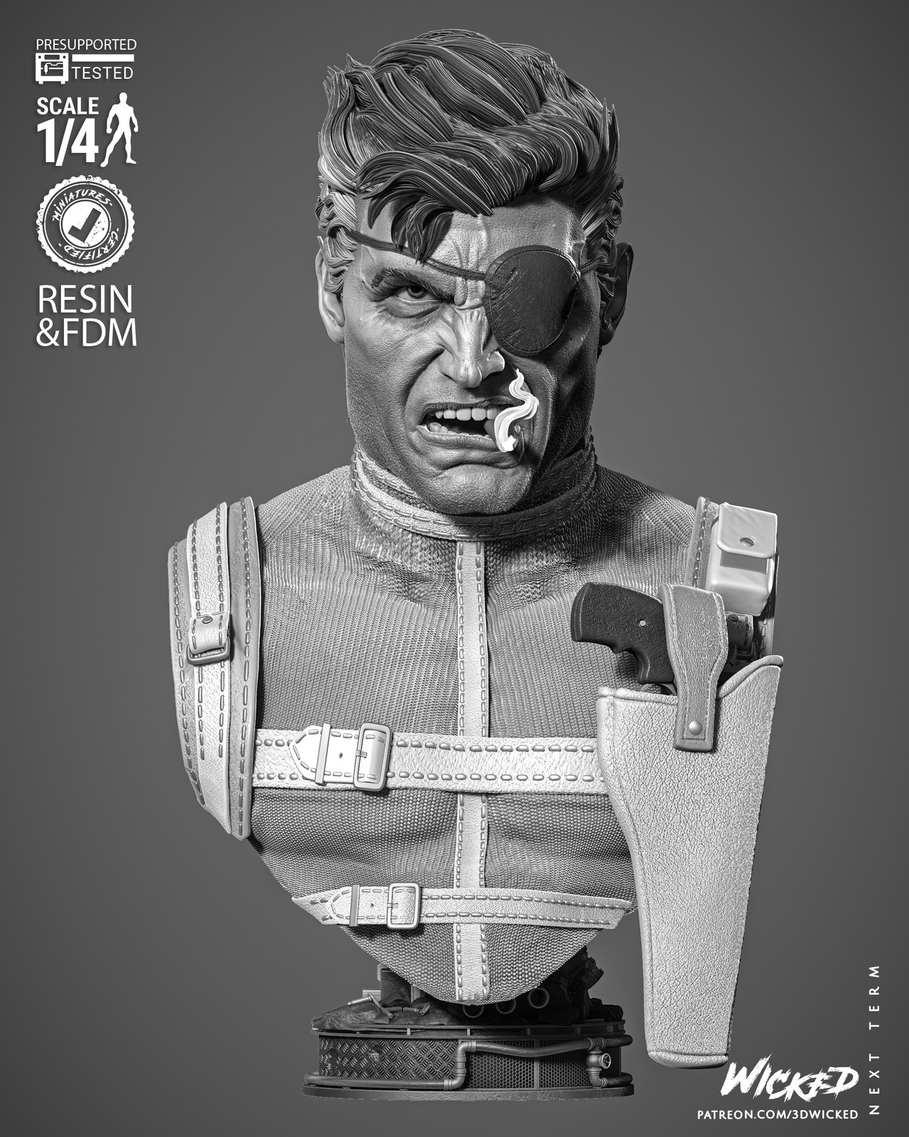 Marvel Nick Fury Portrait Bust