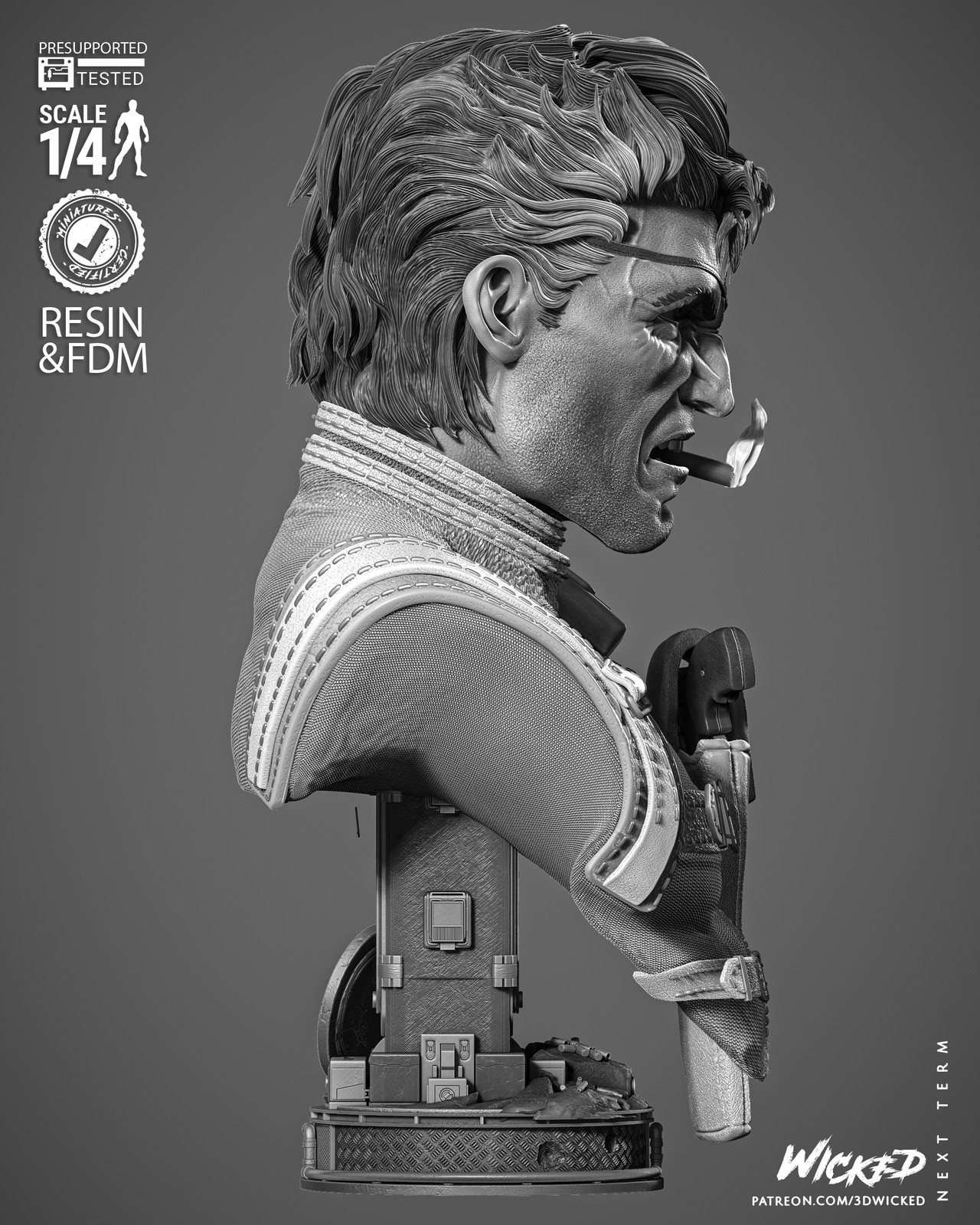 Marvel Nick Fury Portrait Bust - Image 4