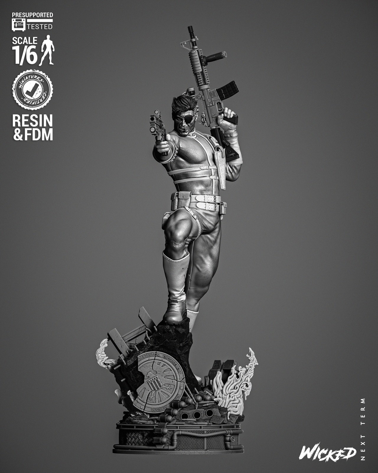 Marvel Nick Fury Sculpture