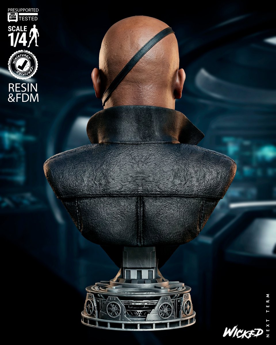 Marvel Nick Fury MCU Portrait Bust - Image 2
