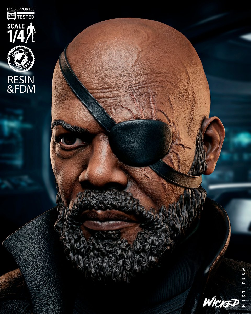 Marvel Nick Fury MCU Portrait Bust - Image 5