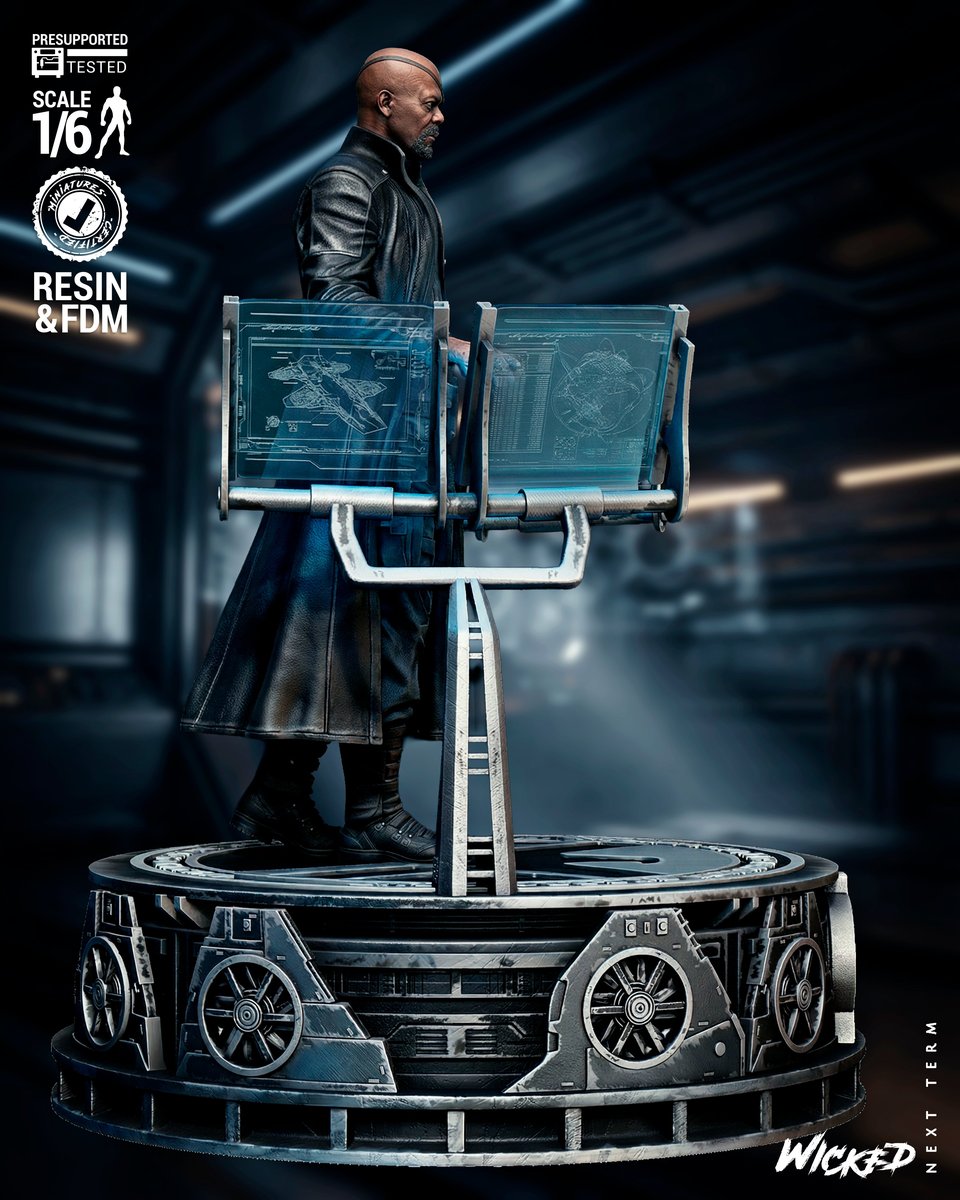 Marvel Nick Fury MCU Sculpture - Image 3