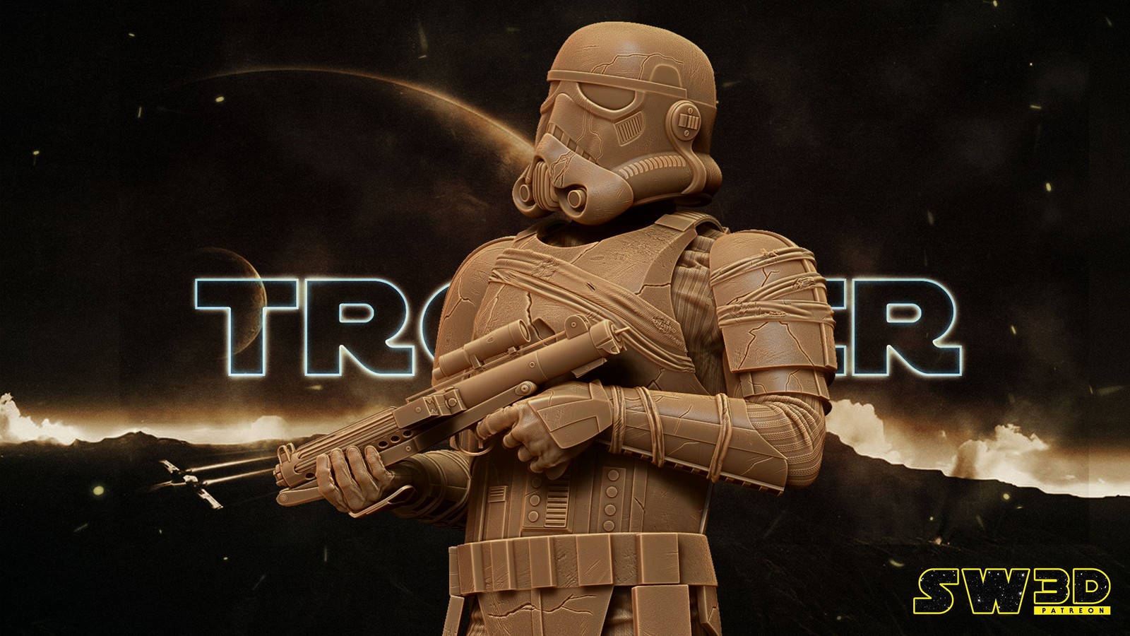 Night Trooper Sculpture