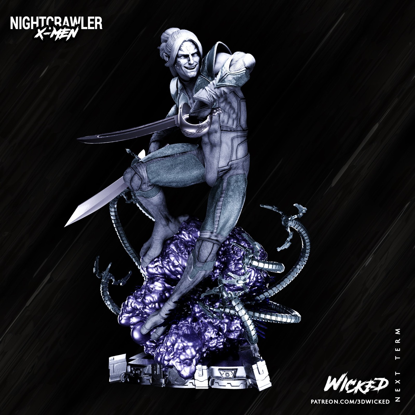 Marvel Nightcrawler Sculpture - Image 2