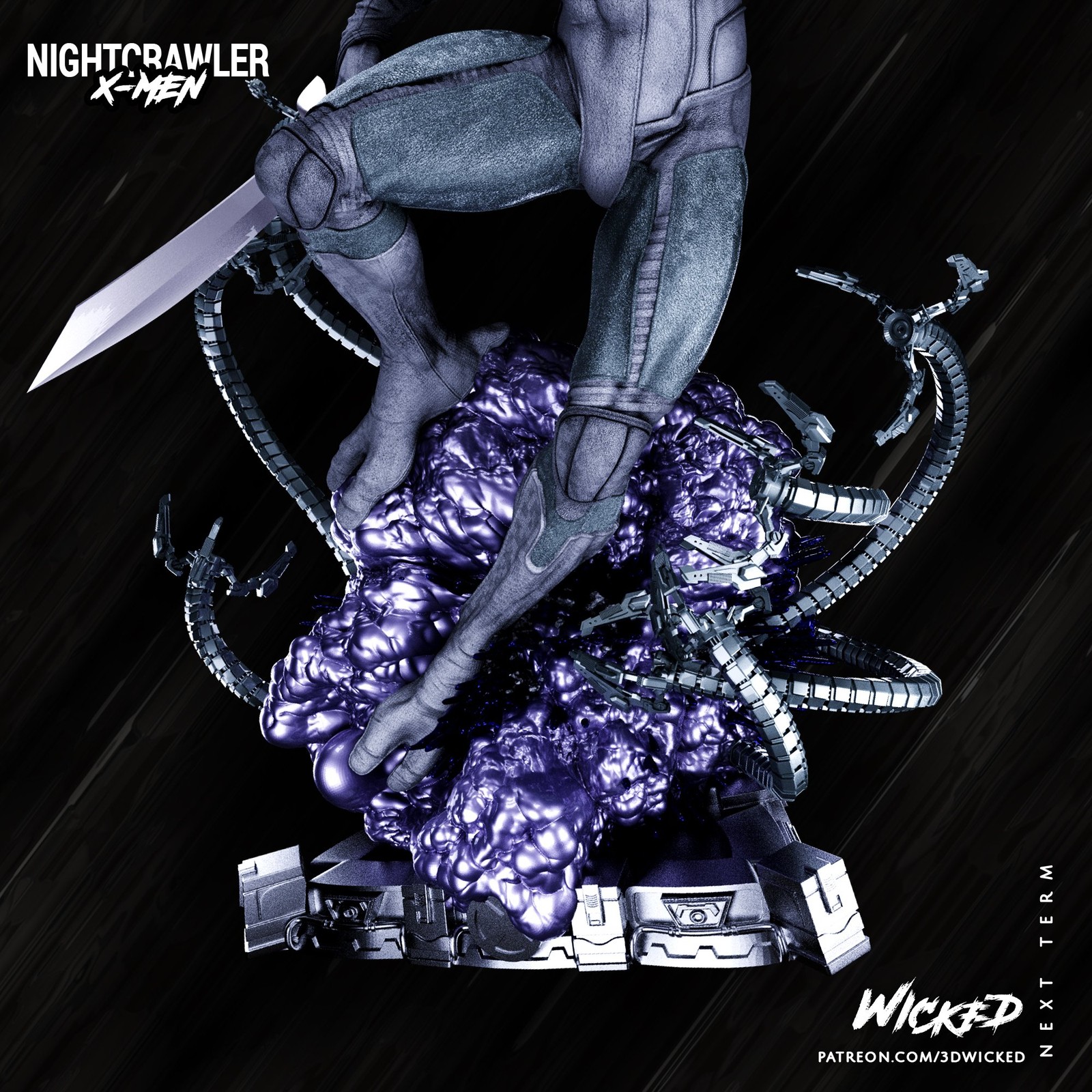 Marvel Nightcrawler Sculpture - Image 4