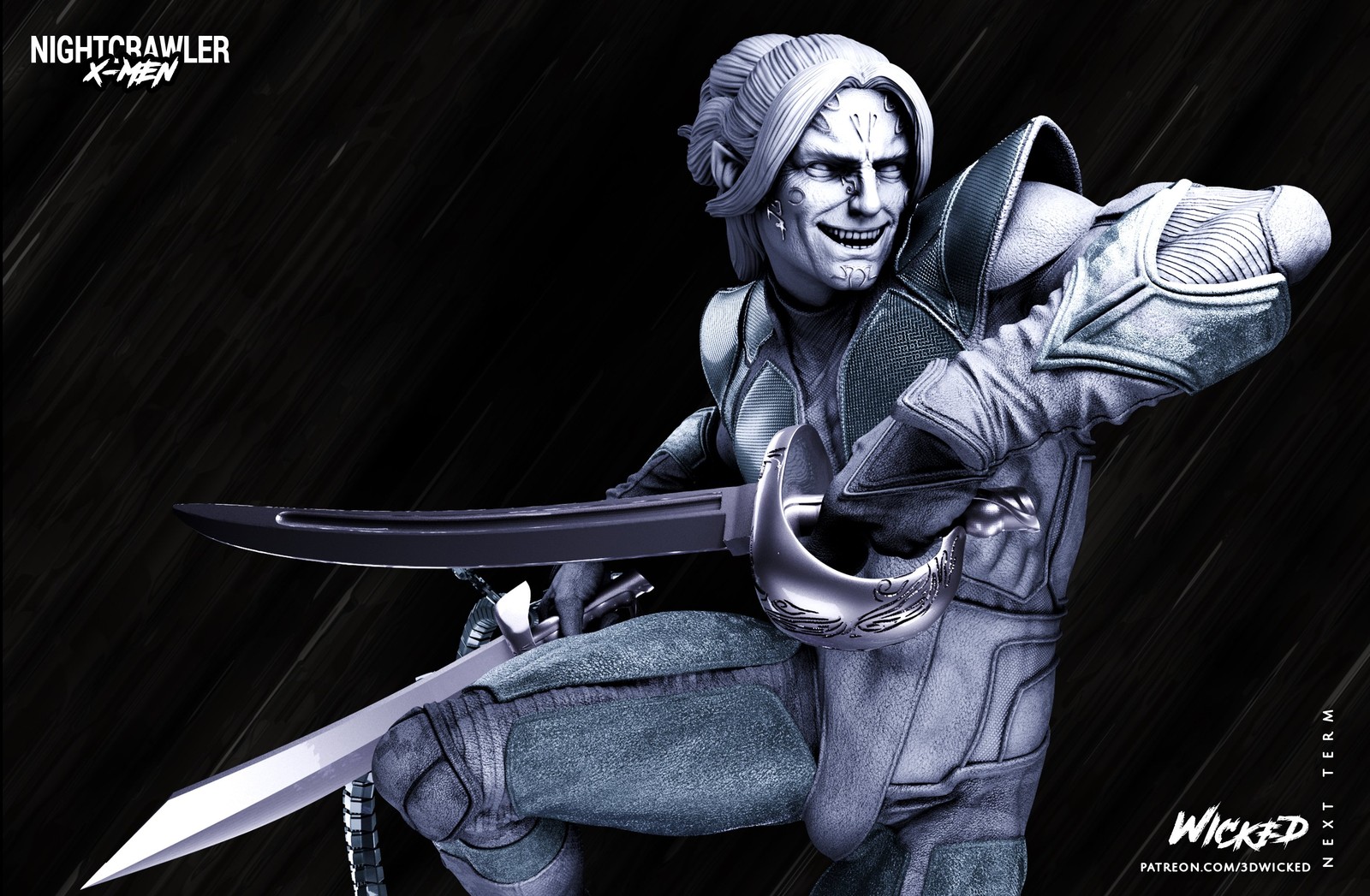 Marvel Nightcrawler Sculpture - Image 5