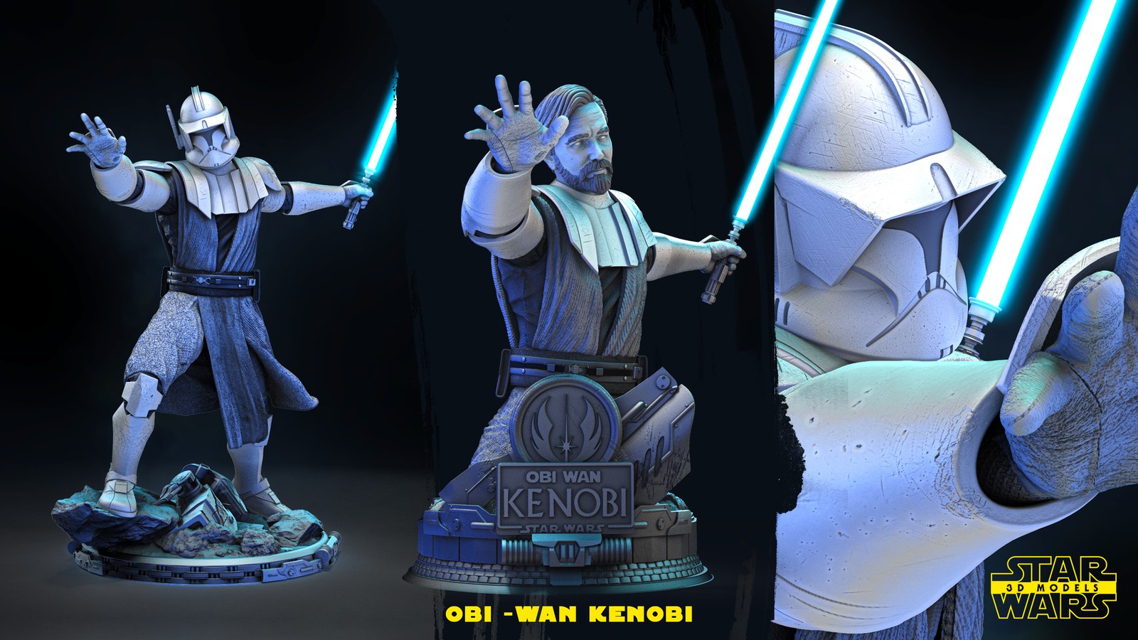 Obi Wan Kenobi (Clone Wars) Bust
