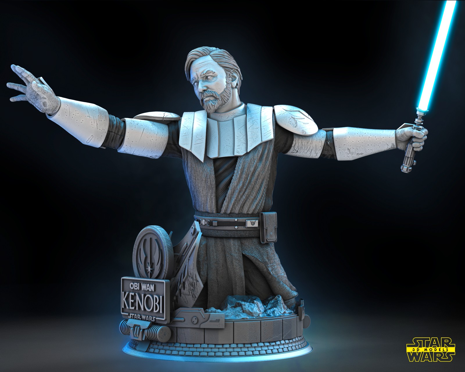 Obi Wan Kenobi (Clone Wars) Bust - Image 2