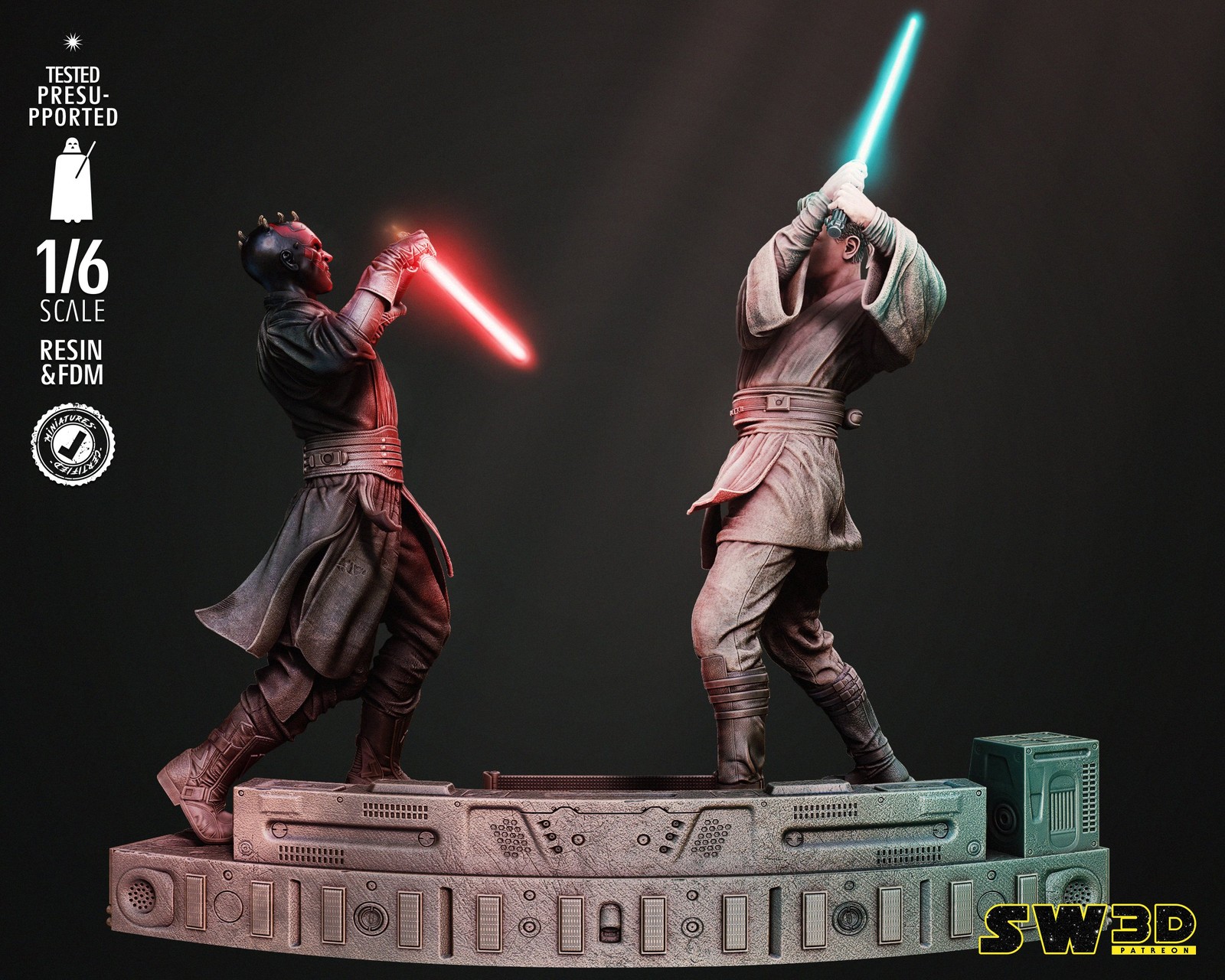 Obi Wan and Darth Maul Diorama - Image 2