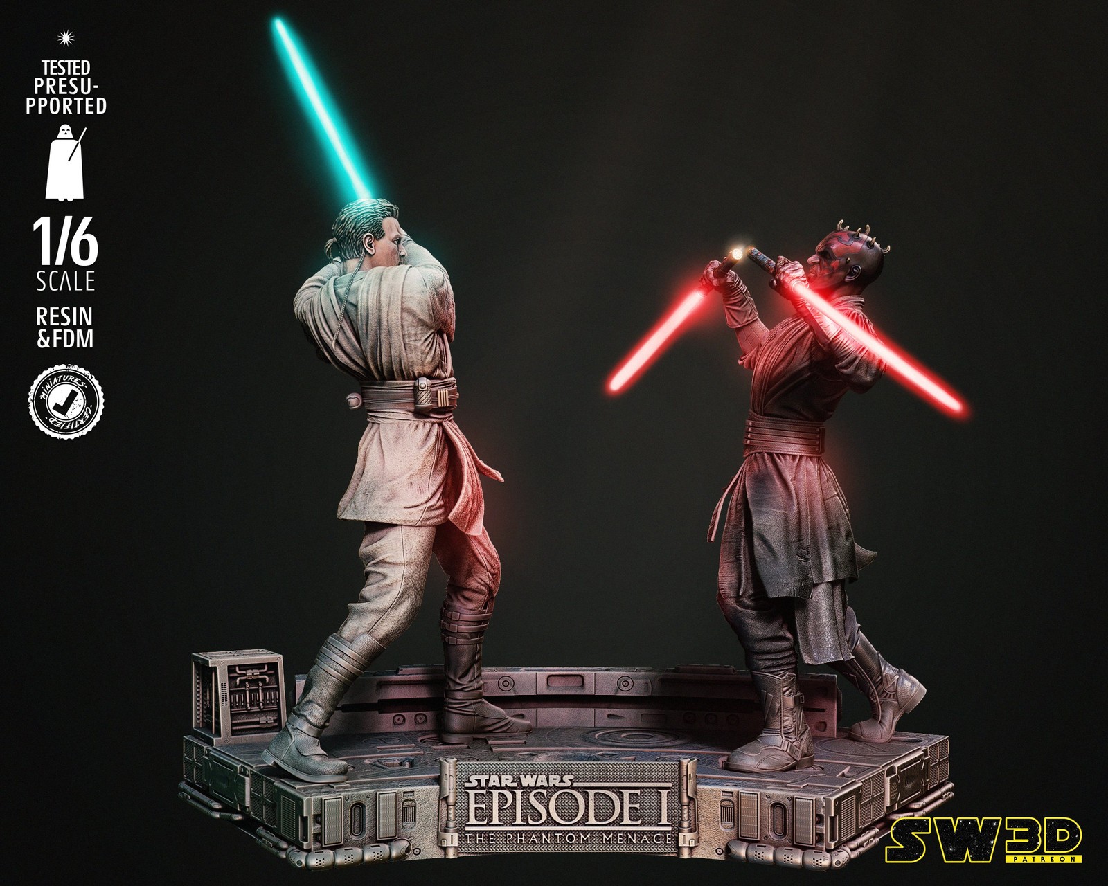 Obi Wan and Darth Maul Diorama - Image 4