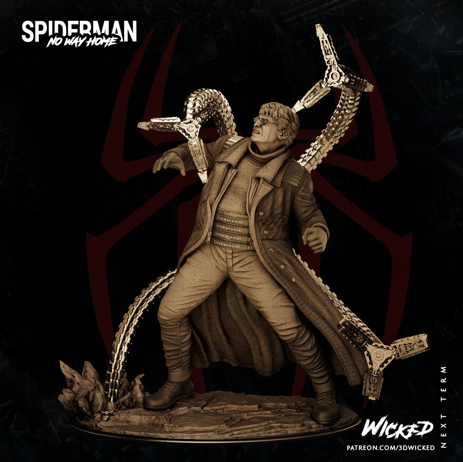 Marvel Dr. Octopus Sculpture - Image 2