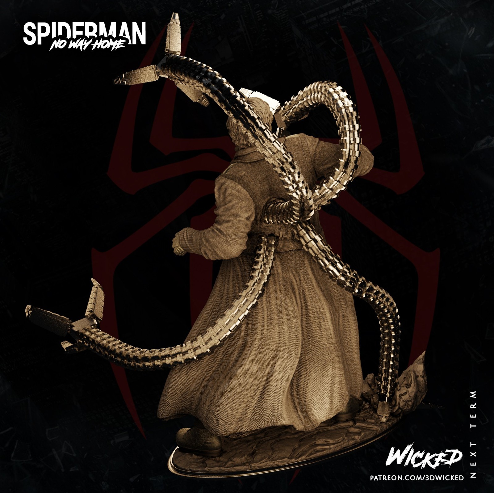 Marvel Dr. Octopus Sculpture - Image 3