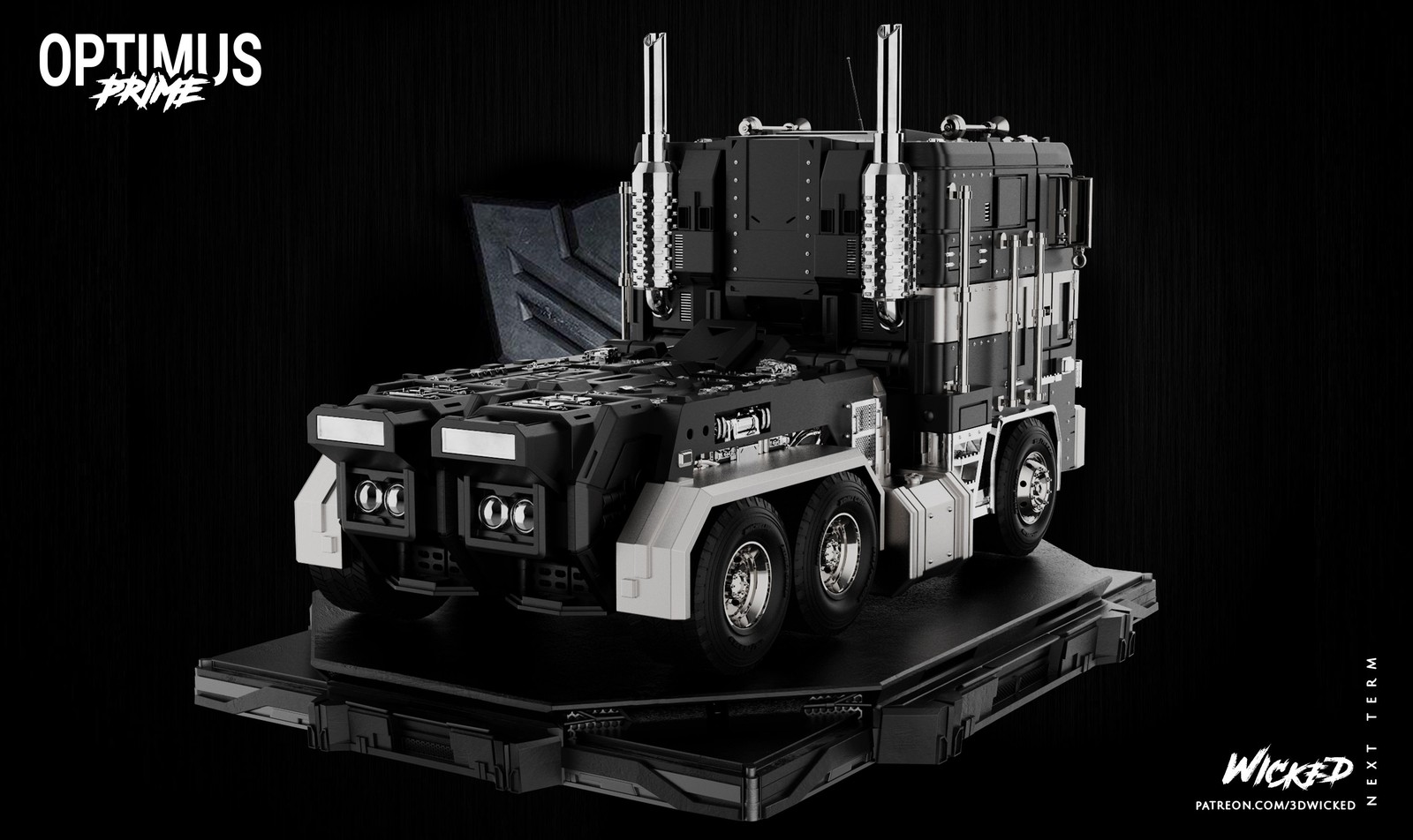 Optimus Prime Truck Sculpture - Image 4