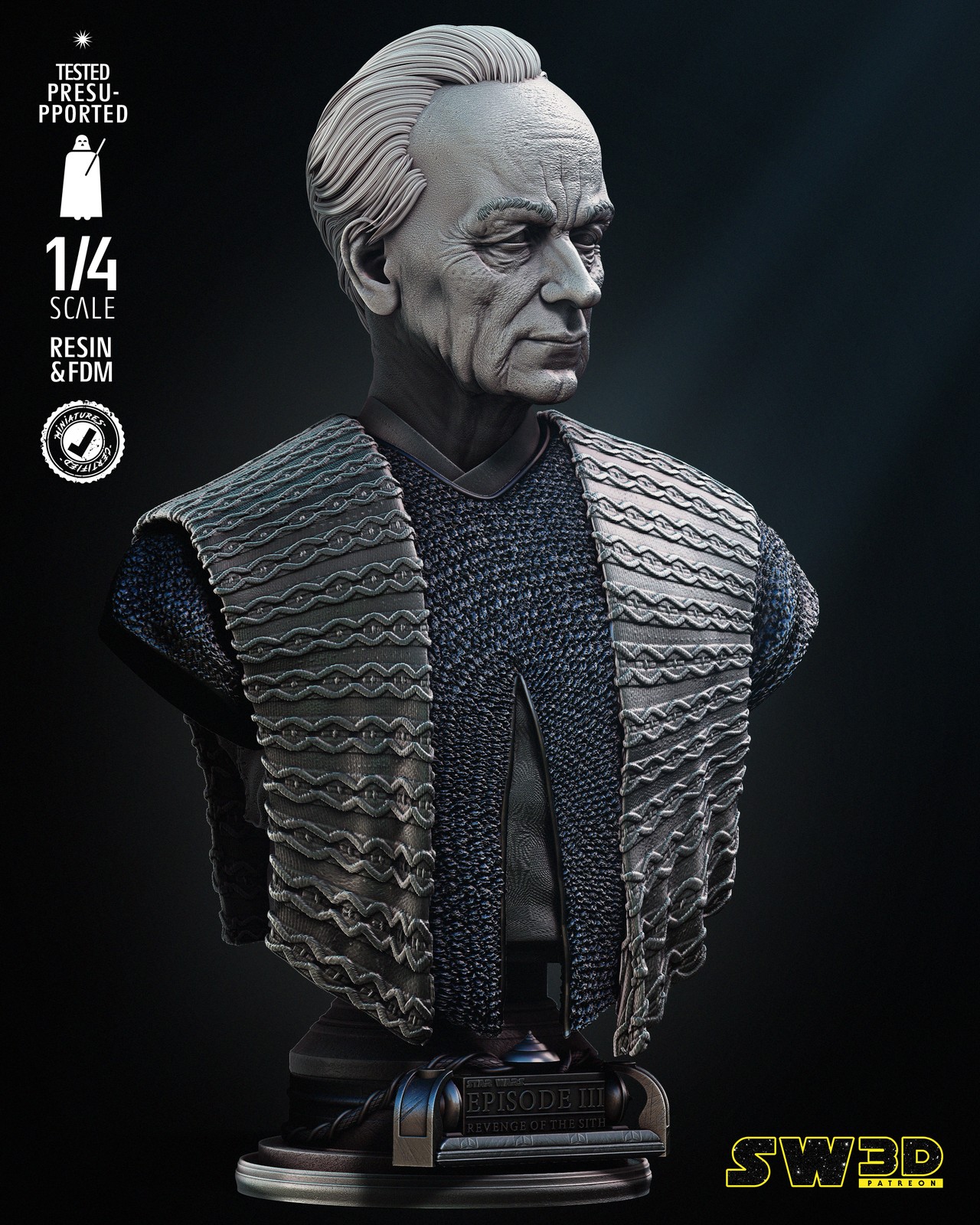 Palpatine Bust Portrait - Image 2
