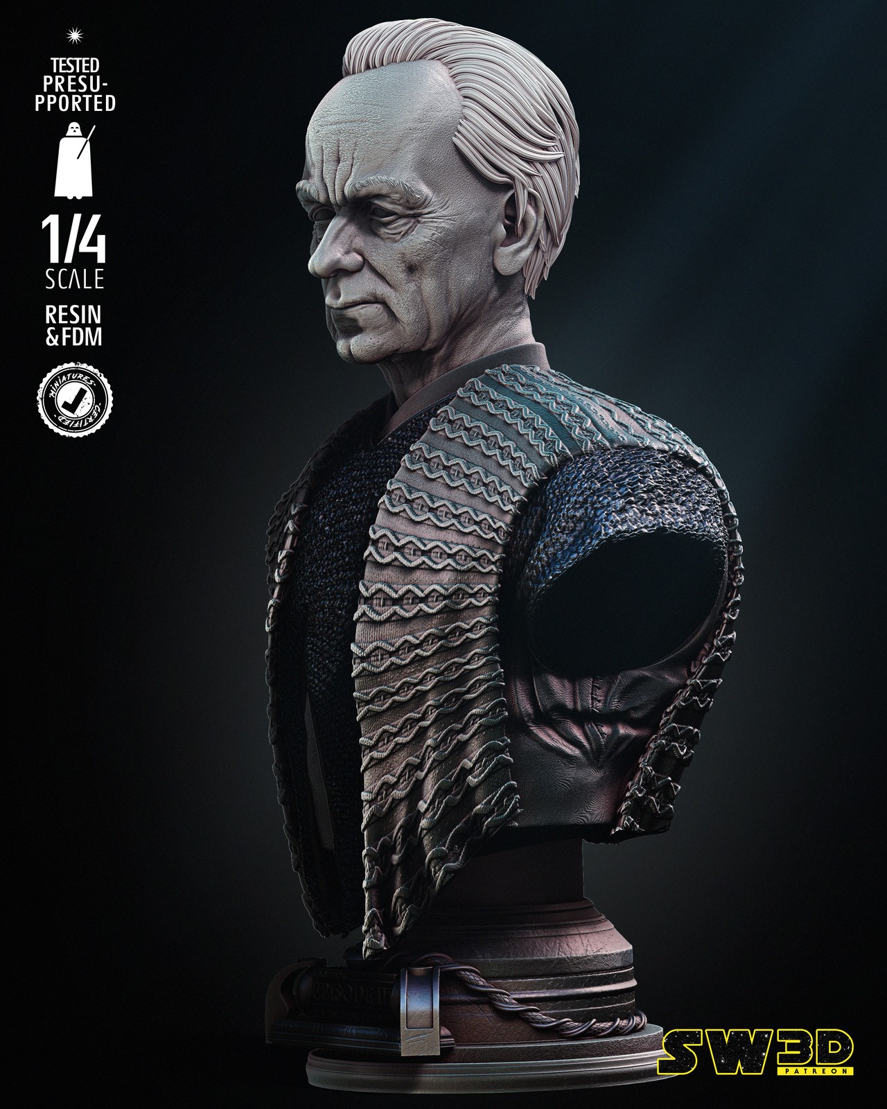 Palpatine Bust Portrait - Image 3