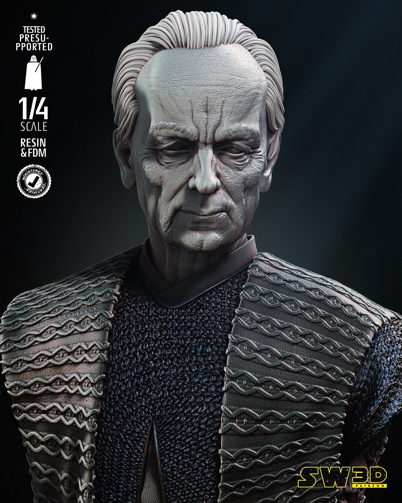 Palpatine Bust Portrait - Image 4