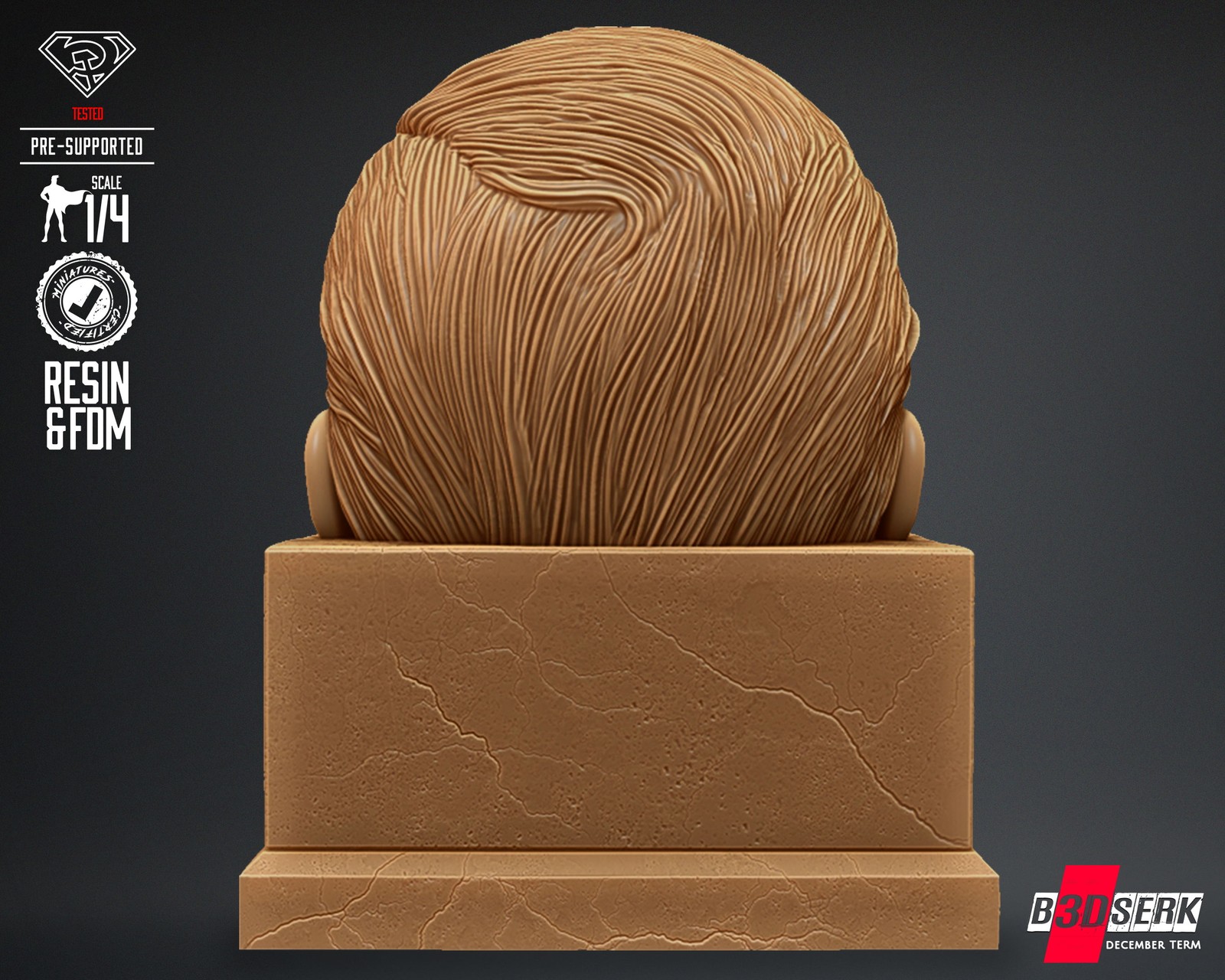 Red Son Superman Bust (Pen Holder) - Image 4