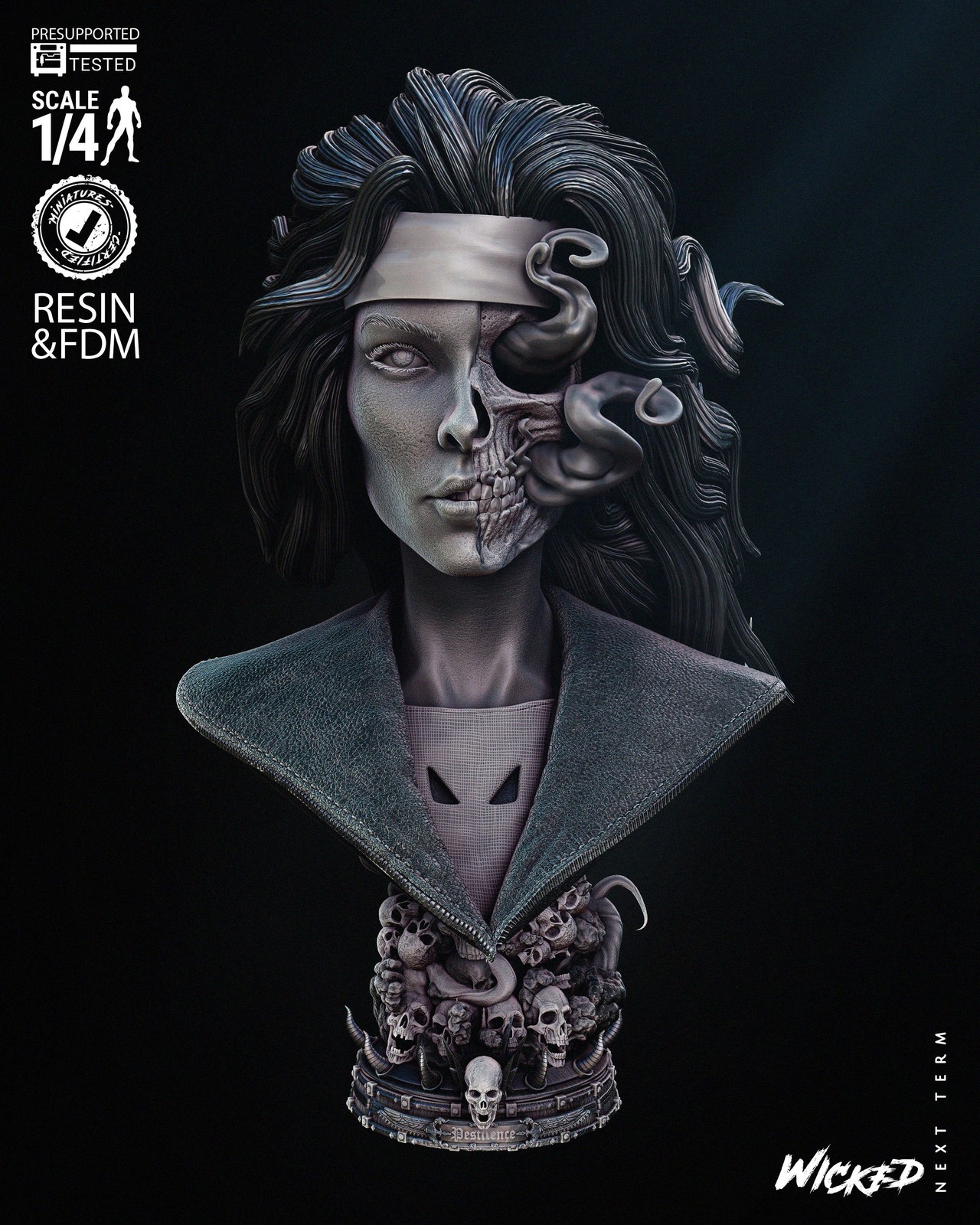 Marvel Pestilence Portrait Bust