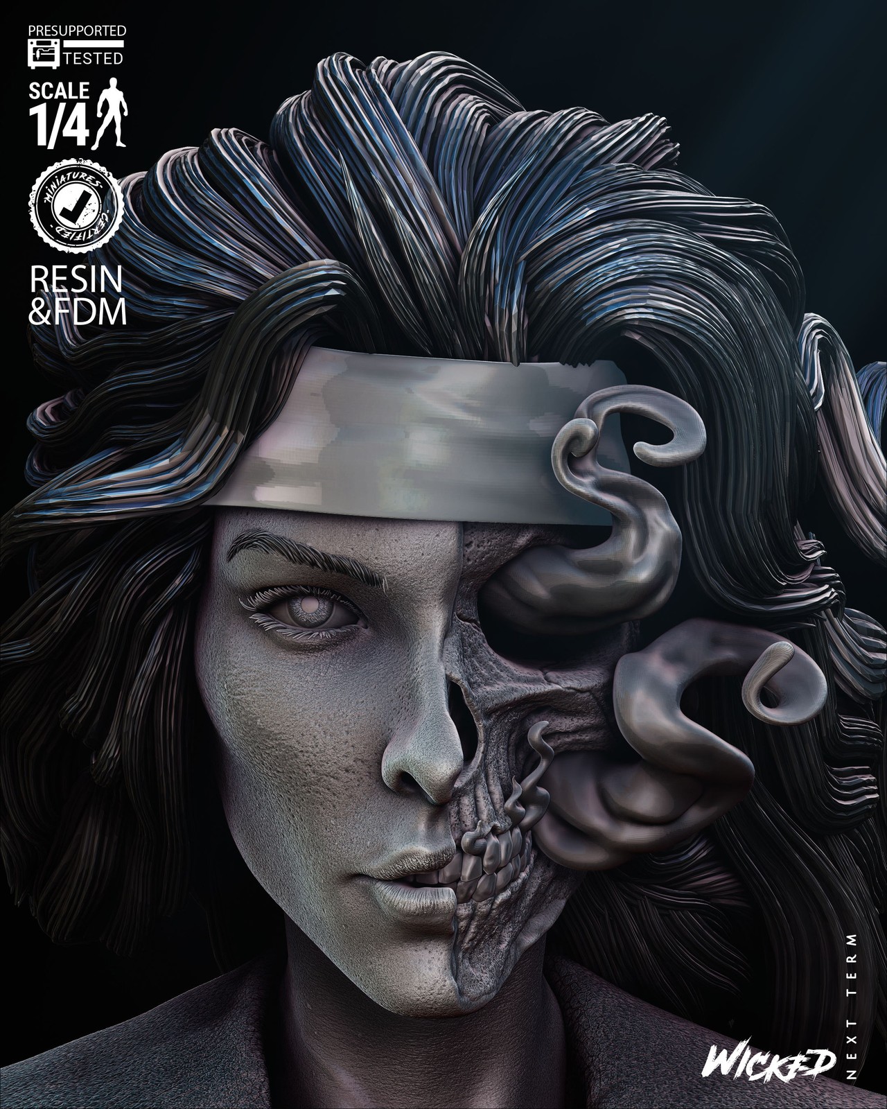 Marvel Pestilence Portrait Bust - Image 4