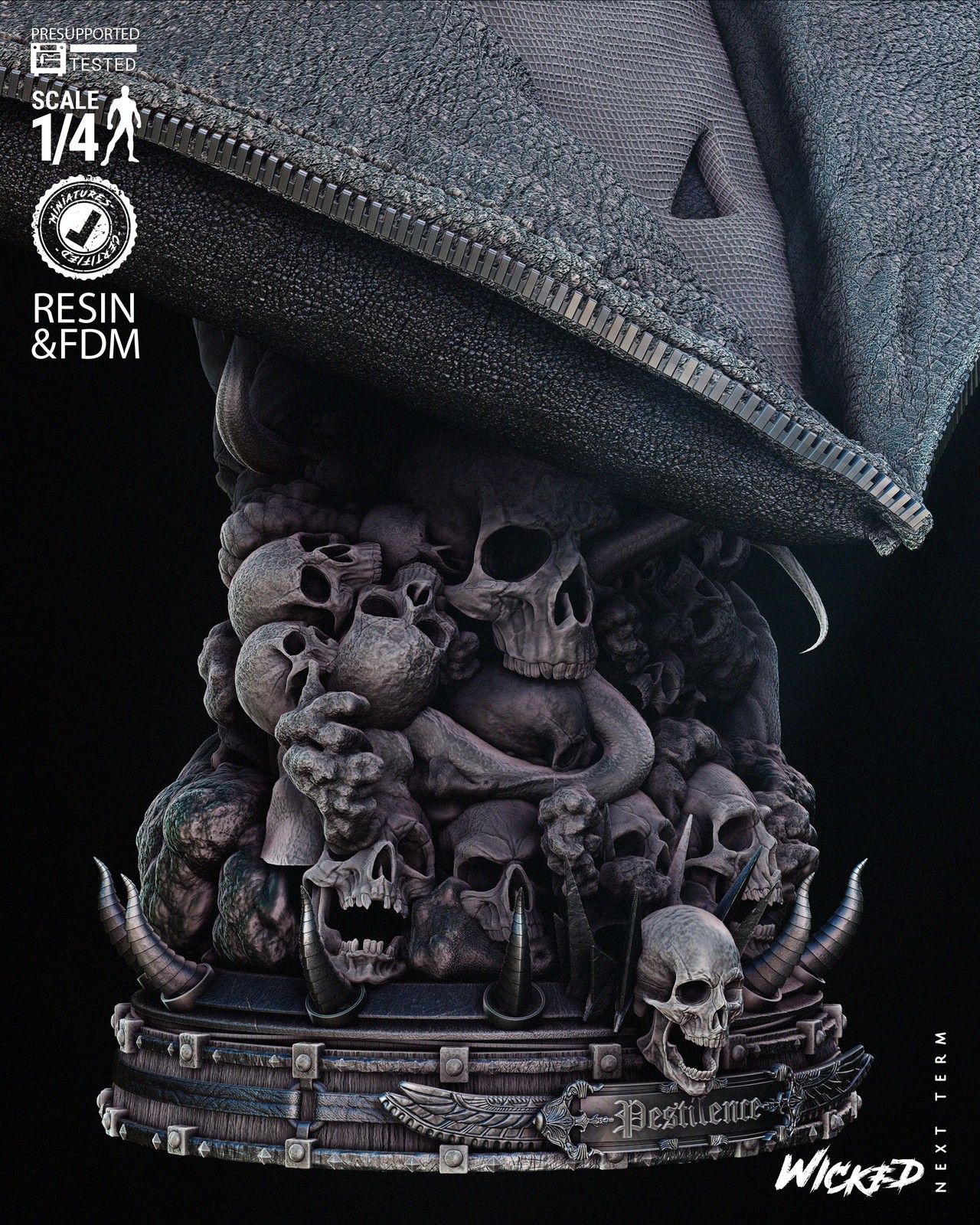 Marvel Pestilence Portrait Bust - Image 5