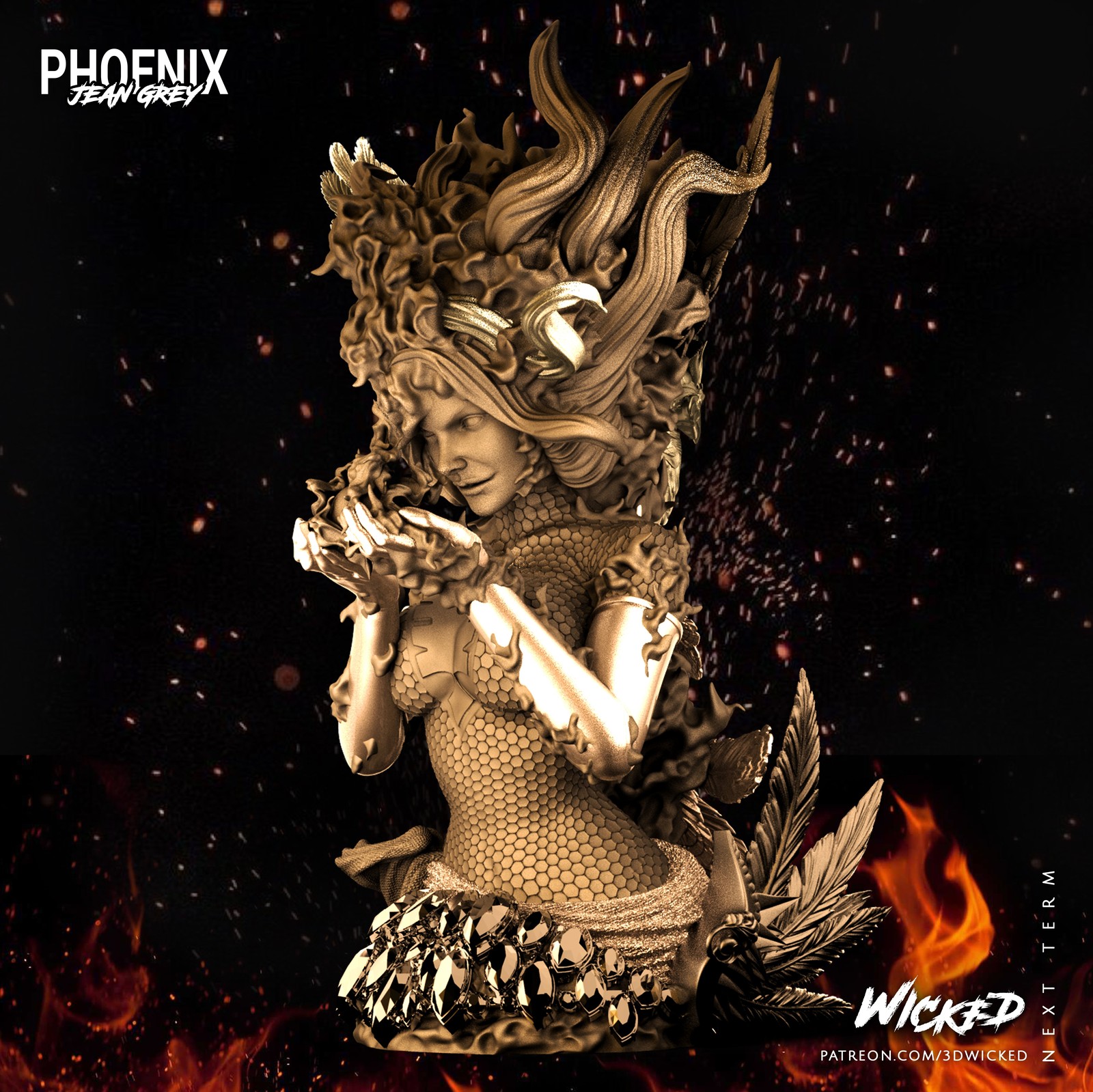 Marvel Phoenix Bust - Image 2