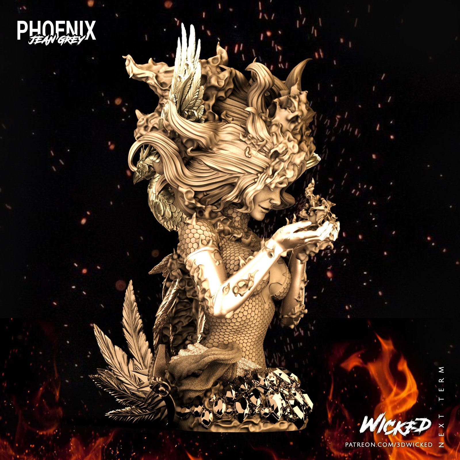 Marvel Phoenix Bust - Image 3