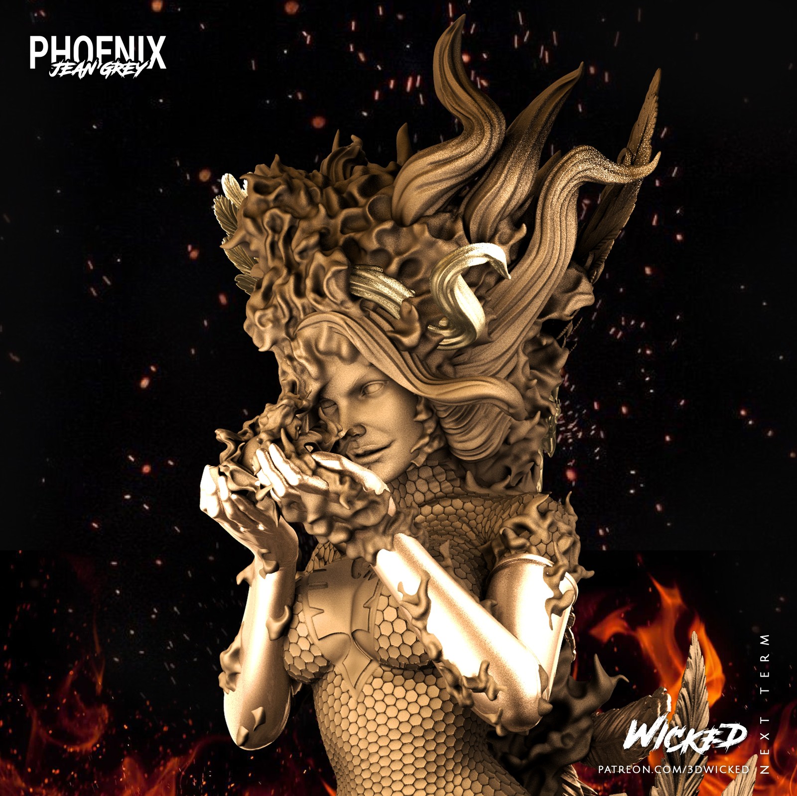 Marvel Phoenix Bust - Image 5