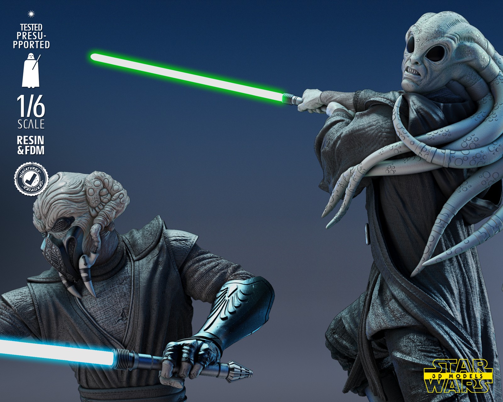 Plo Koon and Kit Fisto Diorama Base - Image 4