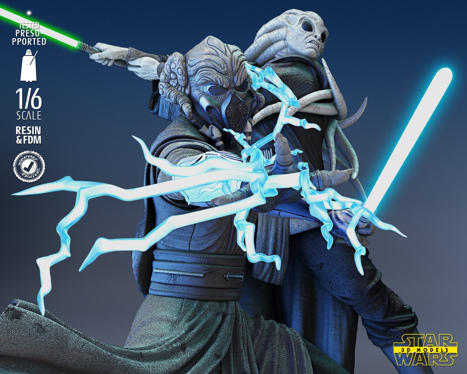 Plo Koon and Kit Fisto Diorama Base - Image 5